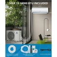 thumbnail image 7 of 18000 BTU Smart Mini Split AC/Heating System 19 SEER Split Inverter Air Conditioner, 7 of 7