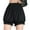 Black D, variant on IROINNID Bloomers Underwear For Women Below Hip Thin Anti-exposure Outside Loose Flower Breathable Solid Color Panties