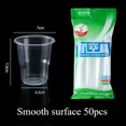 thumbnail image 3 of Vasos de papel para exteriores, 25/50 unidades, vasos de plástico nuevos, desechables, transparentes, para fiestas, cocinas, picnics, cumpleaños, vajilla de 160/170/200 ml, 3 of 5