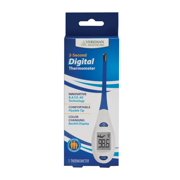 Veridian Digital Thermometer | 2-Second Readout | RATE Rapid Read Technology| Flexible Tip | Hygienic Water-Resistant Easy Cleaning | Storage Case + Instructions Included