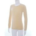 thumbnail image 3 of TSSOE Kids Girls Boys Compression Base Layer Thermal Underwear Tops Stretchy Nylon Long Sleeve Type A Nude XL, 3 of 7