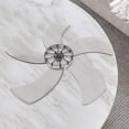 thumbnail image 4 of Raindrops Repair Replacement Fan Blades in Transparent Black AS for Table Fan 1Set, 4 of 7