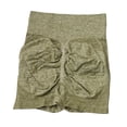 thumbnail image 3 of Pantalones cortos de yoga con cintura alta y realce de glúteos para mujer Amarillo S M, 3 of 8