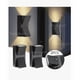 thumbnail image 1 of 2pcs Lámpara De Pared 14cm Led Moderna Para Uso Exterior color negro, 1 of 4