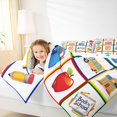 thumbnail image 4 of Homewish Cartoon Bus Bedding Comforter Set,Cute Bags Apple Twin Comforter Sets,Colorful Print Bedding Set For Teens,Microfiber Bedroom Decor Reversible,2pcs, 4 of 8