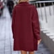 thumbnail image 5 of Abrigo informal de manga larga sin capucha y chaquetas para mujer, moda de invierno, color liso, bolsillos con botones, abrigo de manga larga para mujer, 5 of 5