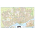 thumbnail image 1 of Carte Murale du Grand Toronto - Détail de Rue - Extra Grand - Affiche 80 x 50 Pouces - Plastification avant, 1 of 2