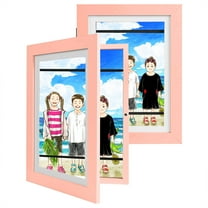 Yeshouse 2Pcs Children Wooden Picture Frames Kids Art Frames with Storage Kids Artwork Frames Changeable for Kid Art Work