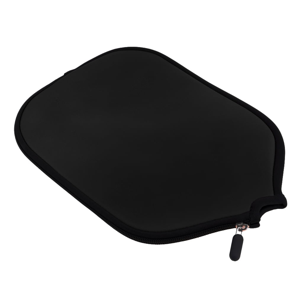 Premium Neoprene Pickleball Paddle Cover Zipper Sleeve Protective Case A17 Black 