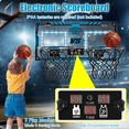 thumbnail image 6 of Adofi 2 Player Indoor Basketball Hoop for Kids with Electronic Scoreboard, LED Lights, and 2 Balls, 6 of 9