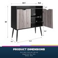 thumbnail image 4 of Copley Bar Cabinet, Black Oak, 4 of 8