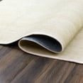 thumbnail image 4 of Crystal Art Gallery Carpet 361445WEB 5 Foot x 7 Foot; Solid Cream; Polyester; Polypropylene Backing; Stain Resistant; Machine Washable; Waterproof, 4 of 6