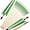 2 green + 1 white, variant on Cussparte 12X 32" Traditional Wooden Arrows 5" Feather Longbow Recurve Bow Archery Hunting