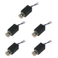 thumbnail image 4 of 5 piezas 0408 Micro Motor de Vibración, Pequeño Motor Cilíndrico de Hueca de Metal Estable para Auriculares, Pequeños Modelos Electrónicos de, 4 of 8