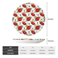 thumbnail image 2 of Yiaed Rose Flowers Print Bone China Decorative Plate Ceramic Dinner Plates Art Crafts with Display Stand-8in, 2 of 6