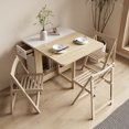 thumbnail image 3 of Juego De Mesa De Comedor plegable, 6 sillas, Mesa De Comedor cuadrada Vintage De lujo, Extensio, Mesas Y Sillas nórdicas, muebles De cocina, 3 of 4
