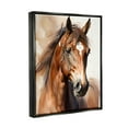 thumbnail image 4 of Stupell Industries Brown Horse Painting Animals & Insects Painting Black Floater Framed Canvas Art Print Wall Art, 17 x 21, 4 of 10