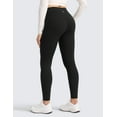 thumbnail image 2 of CRZ YOGA Matte Thermal Fleece Lined Leggings 28'' Casual Lounge Workout Womens Yoga Pants, 2 of 7