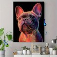 thumbnail image 4 of French Bulldog Portrait Canvas Wall Art, Pet Lover Print for Living Room Bedroom Office Bar Cafe Home Wall Decor, 4 of 8
