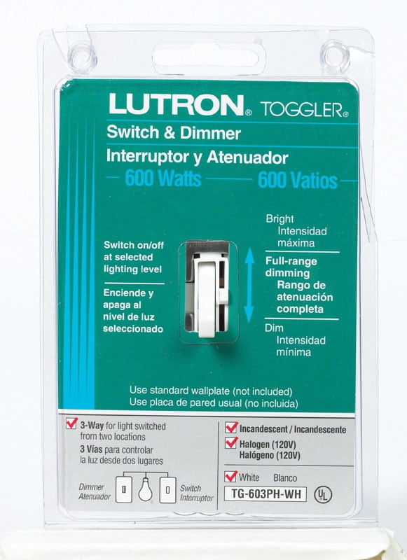Almond Lutron Electronics Company Inc. Lutron LG-603PH-AL 600W Single-Pole/3way Preset Dimmer