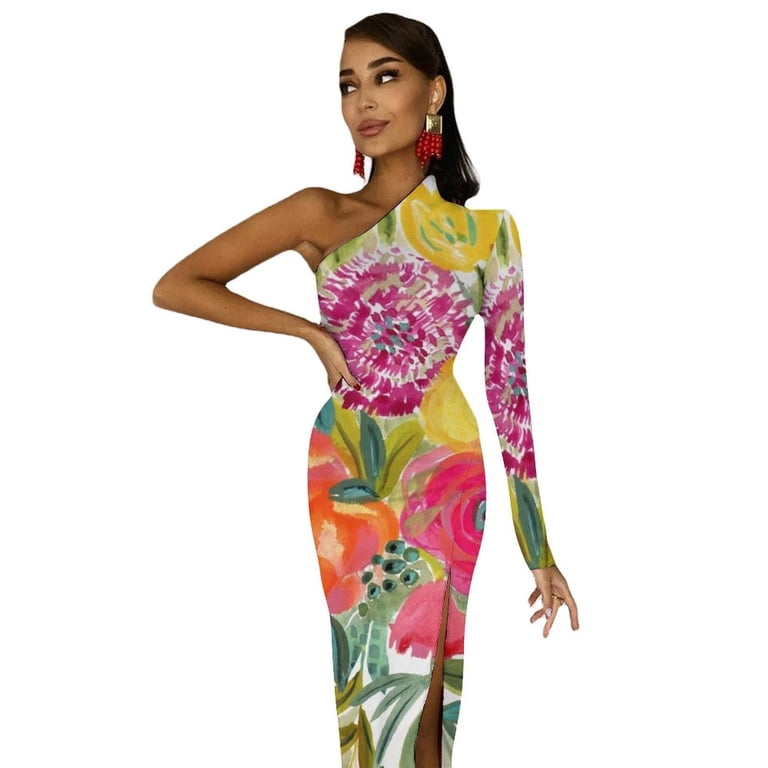 The Show Must Go On Half Dleeve Split Dress Woman dresses dresses ladies  summer sensual sexy dress for women Woman clothes - Walmart.com