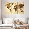 thumbnail image 2 of Elephant Stock Rustic World Map Wall Art - Horizontal Multi Panel Canvas - Living Room Wall Decor - Map Multi Panel - Beige And Brown Decor - 50" x 32", 2 of 4