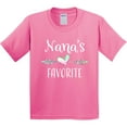 thumbnail image 3 of Inktastic Nana's Favorite Heart Grandchild Youth T-Shirt, 3 of 5