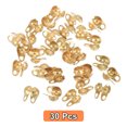 thumbnail image 3 of 30 Pack 3.2mm Cord Ends Open, Clamshell End Caps, Bead Tips Knot Covers, Bead End Caps, Gold, 3 of 6