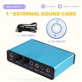 thumbnail image 4 of Tarjeta de Sonido USB 2.0, Tarjeta de Sonido Externa de 6 Canales, Tarjeta de Audio Óptica Externa, Controlador SPDIF para PC, Portátil y de Escritorio., 4 of 5