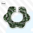thumbnail image 3 of Bingfone Green Snakeskin Soft Bibs For Baby Boy Girl 360 Rotate Petal Absorbent Bibs Washable For Drooling Teething, 3 of 9