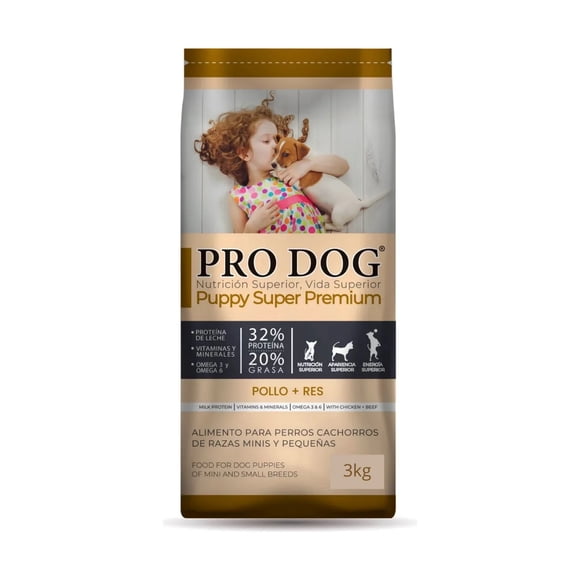 Pro Dog Puppy Razas Minis y Pequeñas 3 Kg
