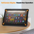 thumbnail image 4 of SaniMore for Amazon HD10 (2023) Case, Auto Sleep/Wake Rugged PC Tri-Fold Kickstand [Support iPad 1st/3rd Pencil Charging]  Shockproof Protective Case for Women Men, Rosegold, 4 of 10