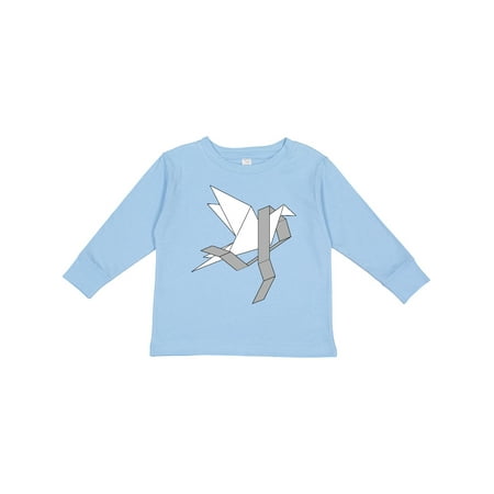 

Inktastic Origami Bird Brain Cancer Awareness Gift Toddler Boy or Toddler Girl Long Sleeve T-Shirt