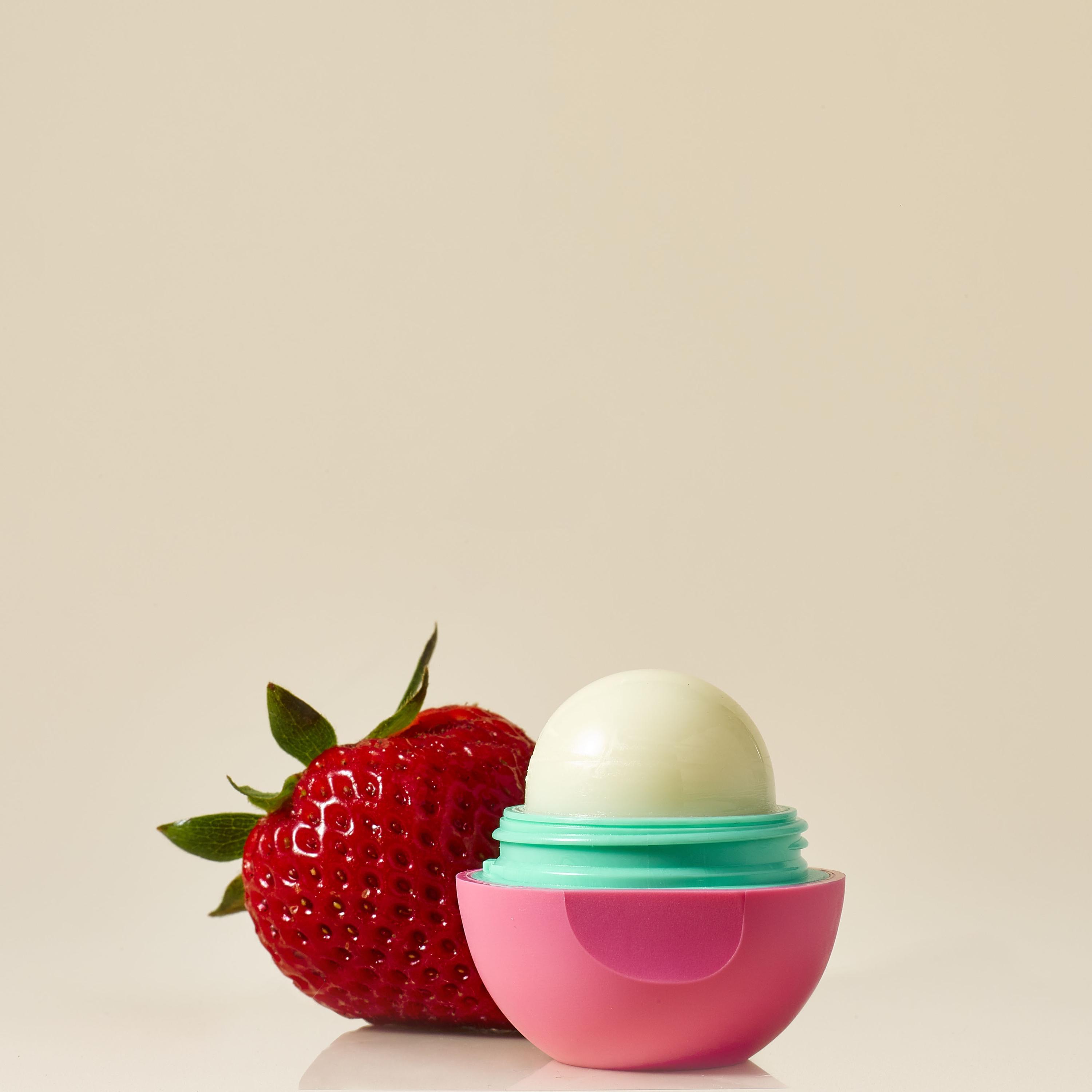 eos 100% Natural & Organic Lip Balm Sphere - Strawberry Sorbet | 0.25 oz - image 3 of 8