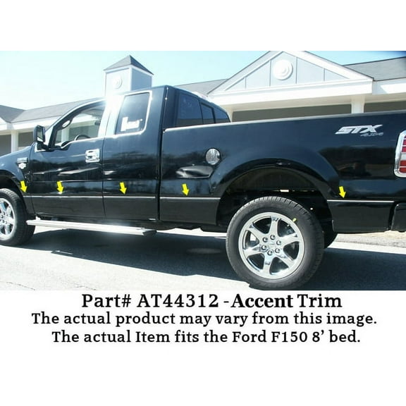 Stainless Steel Side Accent Trim 10Pc Fits 2004-2014 Ford F-150 AT44312 QAA