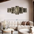 thumbnail image 2 of Elephant Stock Mahathat Tree Root Buddha Wall Art - Horizontal Multi Panel Canvas - Living Room Wall Decor - Religion And Spirituality Multi Panel - Gray And Brown Decor - 80" x 36", 2 of 4
