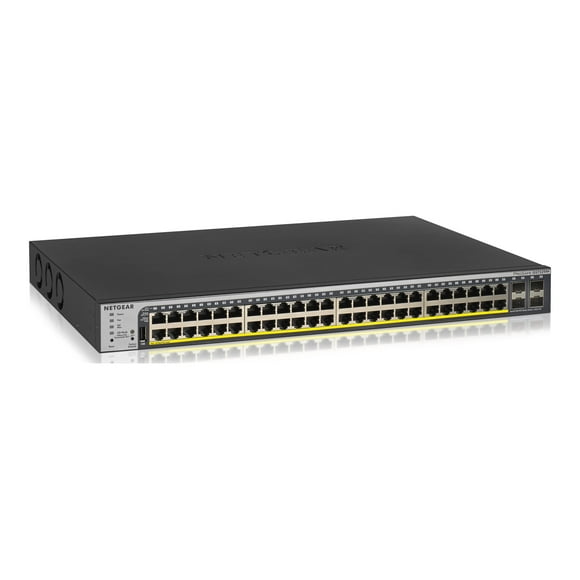 NETGEAR Smart GS752TPP - V3 - switch - L3 Lite - smart - 48 x 10/100/1000 (PoE+) + 4 x Gigabit SFP - rack-mountable - PoE+ (760 W)