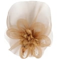 thumbnail image 7 of Flower Mesh Fascinator Hat, Hair Clip Headwear, 7.87x10.63inch, 7 of 7