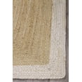 thumbnail image 4 of Indian Handmade Braided Pure Jute with White Design Area Rugs , Floor Decor Carpet Size 6 x 9 Feet (180 cm x 270 cm ), 4 of 5