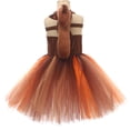 thumbnail image 4 of HAYIMI Child Adorable Squirrel Dress For Girls Stage Performance Play Pretend Tutu Cute Special Occasion Back To School Swing Flowy Kids Sundress, 4 of 8