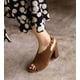 thumbnail image 5 of Sandalias de verano para mujer con tacones altos de cuero de microfibra de tela mate a la moda Wmkox8yii shjk6802, 5 of 9