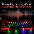 thumbnail image 4 of 61 Keys Mechanical Keyboard, 60% Layout, Hollow Shell in 6 Colors, RGB Backlit, Full N-Key Rollover, Hot-Swappable Linear Red Switch, Backlit PBT Keycaps, 4 of 9