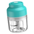 thumbnail image 2 of Naiovety Picadora de verduras Dido, picadora de ajo eléctrica USB, molinillo de cocina recargable inalámbrico Herramientas y accesorios para hornear Azul 250ml, 2 of 6