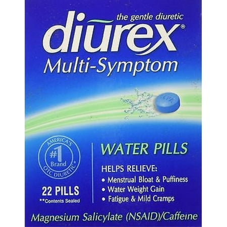 DIUREX pilules d'eau 22 Chaque (pack de 4)