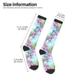 thumbnail image 2 of Fuzoiu Dragonfly Floral Print Adult Stockings,Crew Socks,Unisex Fashion Socks, Casual Sports Socks,Comfortable Crew Socks for Everyday Wear and Sports, 2 of 6