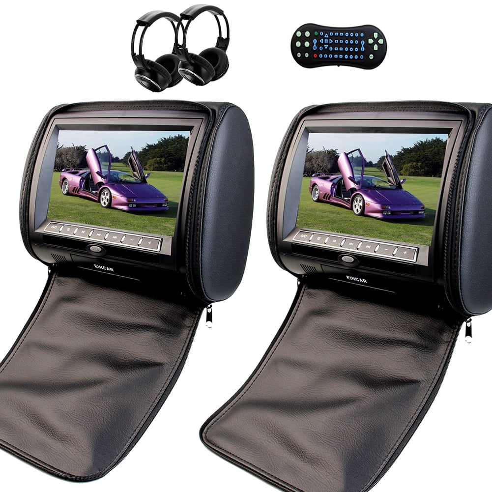 Eincar Universal Double Headrest DVD Player Digital Screen Eincar Universal Double Headrest DVD Player Digital Screen
