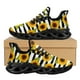 thumbnail image 1 of Zapatos planos cómodos con rayas blancas y negras de girasoles, zapatillas de deporte de verano transpirables y bonitas para mujer, zapatos para caminar de malla, 1 of 6