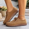 thumbnail image 5 of Rokment Cork Footbed Orthopedic Fashion Sneakers Walking Shoes for Women 2026 Spring Fall Vintage Suede Lace up Wide Width Platform Wedge Casual Loafers Khaki Size 7.5, 5 of 8
