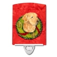 thumbnail image 1 of Carolines Treasures SS4166CNL Golden Retriever Cristmas Wreath Ceramic Night Light, 1 of 2