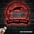thumbnail image 2 of Craftnamesign Custom Albacore Fishing Metal Wall Art LED Light, Custom Fisherman Name Sign, 2 of 5